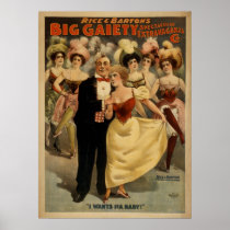 Big Gaiety BURLESQUE Act VAUDEVILLE Poster