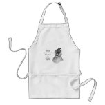 BIG GAPING YAWN: PENCIL DRAWING, LION APRONS