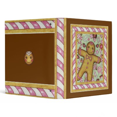 Big Gingerbread Scrapbook Holiday Binder by suncookiez