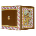Big Gingerbread Scrapbook Holiday Binder binder