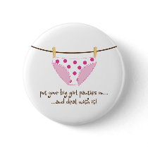 big girl pinback buttons