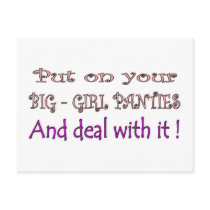 Big Girl Panties Postcards