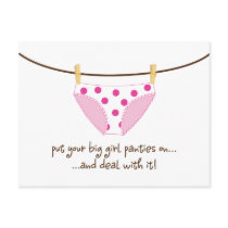 big girl postcards