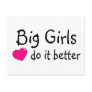 Big Girls Do It Better Postcards