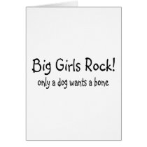Big Girls Rock Greeting Card