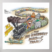 Big Gov Train Print posters