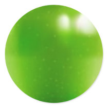 big-green-apple round stickers