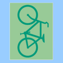 Big Green Bicycle postcards