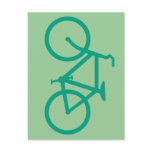 Big Green Bicycle Post Card