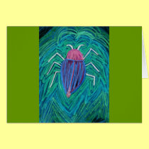 Big green Bug v cards