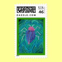 Big green Bug v postage