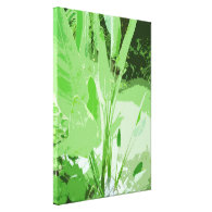 big green leafy water plant gallery wrap canvas