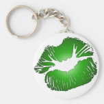 Big Green Lips Key Chains