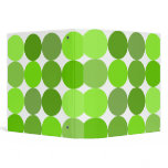 Big Green Polka Dots binders