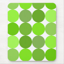 Big Green Polka Dots Mousepad