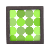 Big Green Polka Dots premium gift boxes