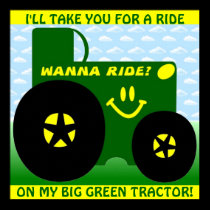 BIG GREEN TRACTOR POSTER posters