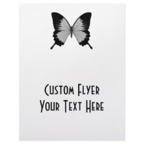Big Grey & Black Butterfly Full Color Flyer