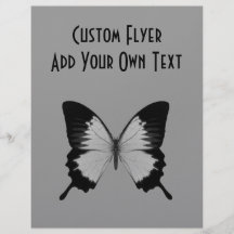 Big Grey & Black Butterfly Flyers