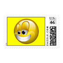 BIG GRIN SMILEY FACE POSTAGE