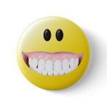 Big Gums Smiley Face Button