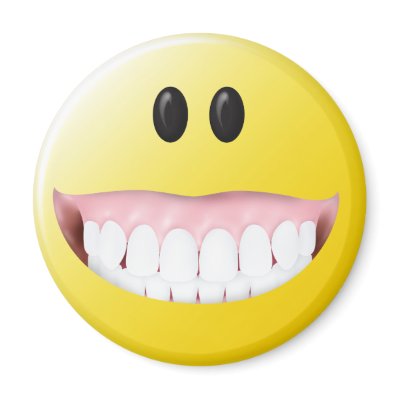 Big Gums Smiley Face Magnets by tshirtmonkey