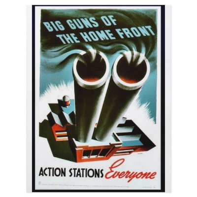 Big Guns Of The Home Front Custom Flyer by ww2posters