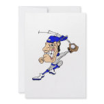 Big Head Baseball Man Custom Announcements