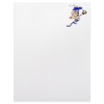 Big Head Baseball Man Personalized Letterhead