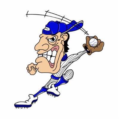 Big Head Baseball Man Cut Outs by justsports