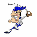 Big Head Baseball Man Cut Outs