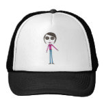 Big Head Button girl Trucker Hat