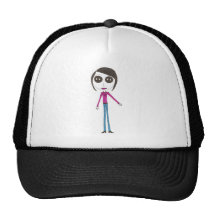 Big Head Button girl Trucker Hat