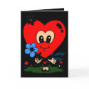 BIG HEAD HEART Romance! Greeting cards