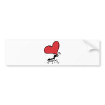 Big Heart Ant, Lots of Love Ant Bumper Stickers