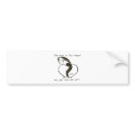 Big Heart Cartoon Horse Bumper Stickers