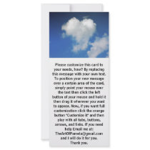 Big Heart on the Sky Rack Card