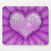 Big Heart Pop Art mousepads