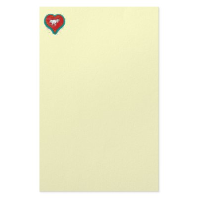 Big Heart Puppy ~ Stationery (blank) by ColtsCanines