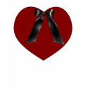 Big heart with a love bow t-shirts