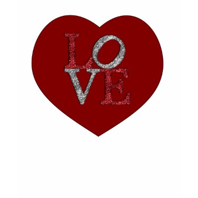 Big heart with sparkling LOVE! T-shirts by oldtimes