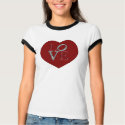 Big heart with sparkling LOVE! t-shirts