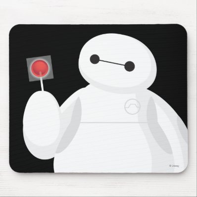 Big Hero 6 Lollipop Sign Mousepads