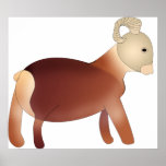 Big Horn Sheep on a Poster