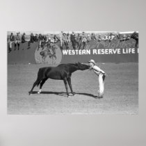 Big Horse Kiss: 1940 Print