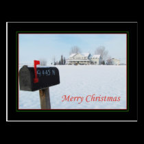 Big House on the Prairie Christmas postcards