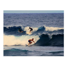 Big Island Hawaii Surfers Postcard
