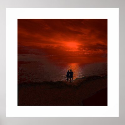 Big Island Silohette- color Posters by samack