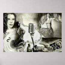 Big jazz 4  36'x24' poster