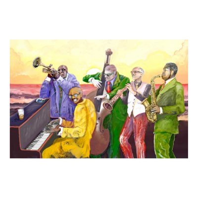 **Big JAzz Band** Poster by Alejandro